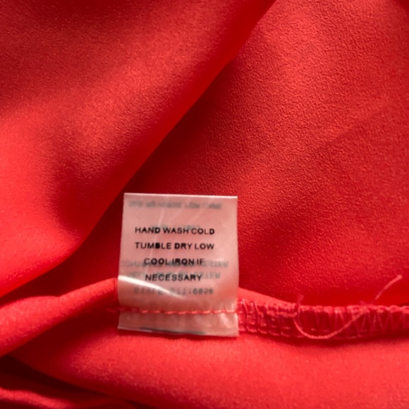 Sugarlips Red/Coral Top with Tulle Detail - Picture 10 of 11